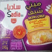 Mängden socker i Sadia chicken nuggets with cheese