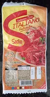 Mängden socker i Salame Italiano Fatiado Sadia 100g