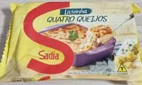 Mängden socker i Lasanha Quatro Queijos Sadia Pacote 350g