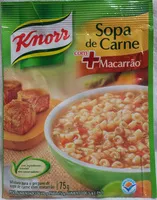 Mängden socker i knorr Sopa de Carne com + Macarrão