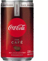 Mängden socker i Refrigerante Café Espresso Coca Cola Lata 220ml