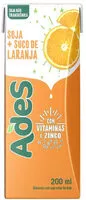 Mängden socker i Bebida à Base De Soja Laranja Ades Caixa 200ml