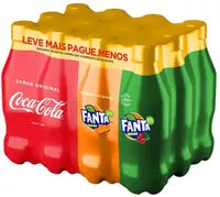 Mängden socker i Kit 6 Refrigerantes Coca Cola Original 3 Guaraná Fanta 3 Laranja Fanta 200ml Cada Leve Mais Pague Menos
