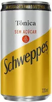 Mängden socker i água Tônica Zero Açúcar Schweppes Lata 220ml