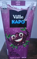 Mängden socker i Refresco Adoçado Uva Del Valle Kapo Caixa 200ml