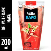 Mängden socker i Refresco Adoçado Maçã Del Valle Kapo Caixa 200ml