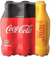 Mängden socker i Pack Refrigerante Sem Açúcar Coca Cola Garrafa 6 Unidades 600ml Cada Leve Mais Pague Menos