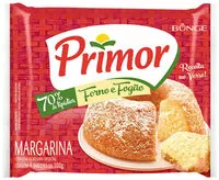 Mängden socker i Margarina Primor Forno E Fogão Pacote 4 Unidades 100g Cada