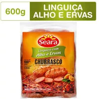 Mängden socker i Linguiça De Carne Suína Com Alho E Ervas Seara Churrasco 600g