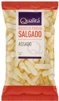 Mängden socker i Biscoito Salgado Polvilho Qualita Sache 100g