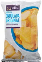 Mängden socker i Salgadinho Batata Ondulada Qualita Sache 100g