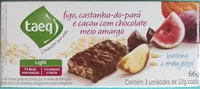 Mängden socker i Figo, castanha-do-para e cacau com chocolate meio amargo
