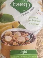 Mängden socker i Granola com banana e quinua Light