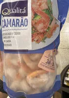 Mängden socker i camarão descascado e cozido