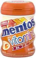 Mängden socker i Goma De Mascar Citrus Zero Açúcar Mentos Vitamins Pote 48g 24 Unidades