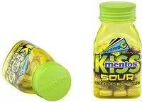 Mängden socker i Pastilha Limão Zero Açúcar Mentos Kiss Sour Frasco 38,5g 55 Unidades
