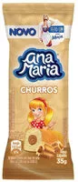 Mängden socker i Bolo Churros Recheio Churros Ana Maria Pacote 35g