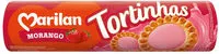 Mängden socker i Biscoito Recheio Morango Marilan Tortinhas Pacote 160g