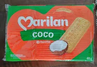 Mängden socker i Biscoito sabor de coco