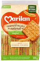 Mängden socker i Biscoito Cream Cracker Integral Marilan Pacote 335g