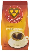 Mängden socker i Café Torrado E Moído Tradicional 3 Corações Pacote 500g