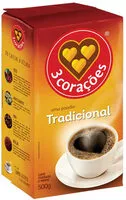 Mängden socker i Café Torrado E Moído A Vácuo Tradicional 3 Corações Pacote 500g