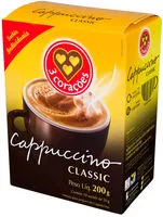 Mängden socker i Cappuccino Solúvel Classic 3 Corações Caixa 200g 10 Unidades
