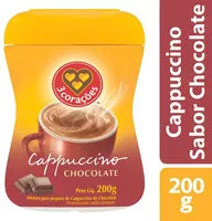 Mängden socker i Cappuccino Solúvel Chocolate 3 Corações Pote 200g