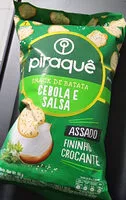 Mängden socker i Snack De Batata Cebola E Salsa Piraquê Pacote 60g