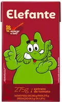 Mängden socker i Extrato De Tomate Elefante Caixa 275g