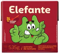 Mängden socker i Extrato De Tomate Elefante Caixa 535g