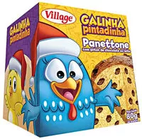 Mängden socker i Panettone Com Gotas De Chocolate Galinha Pintadinha Village Caixa 80g