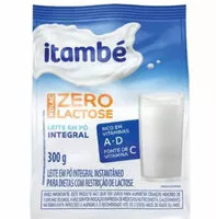 Mängden socker i Leite Pó Instantâneo Integral Zero Lactose Itambé Nolac Pacote 300g