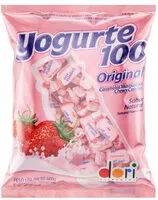 Mängden socker i Bala Iogurte De Morango Original Yogurte 100 Pacote 600g