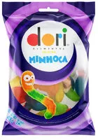 Mängden socker i Bala De Gelatina Sortidos De Frutas Minhoca Dori Pacote 85g