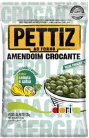 Mängden socker i Amendoim Crocante Cebola E Salsa Dori Pettiz Pacote 120g
