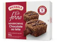 Mängden socker i Pack Minibrownie Chocolate Ao Leite Recheio Chocolate Wickbold Do Forno Caixa 150g 5 Unidades