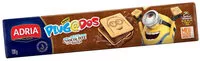 Mängden socker i Biscoito Leite Recheio Chocolate Suíço Meu Malvado Favorito Adria Plugados Pacote 130g