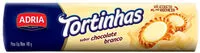 Mängden socker i Biscoito Recheio Chocolate Branco Adria Tortinhas Pacote 140g