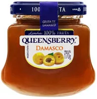 Mängden socker i Geleia Damasco Queensberry 100 Fruta Vidro 170g