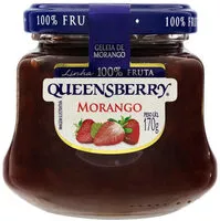 Mängden socker i Geleia Morango Queensberry 100 Fruta Vidro 170g