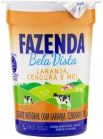 Mängden socker i Iogurte Integral Laranja, Cenoura E Mel Fazenda Bela Vista Copo 170g
