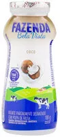 Mängden socker i Iogurte Parcialmente Desnatado Coco Fazenda Bela Vista Frasco 180g
