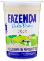 Mängden socker i Iogurte Integral Coco Fazenda Bela Vista Copo 170g