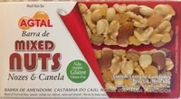Mängden socker i Barra de Mixed Nuts Nozes & Candela