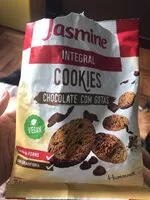 Mängden socker i Biscoito Cookie Vegano Integral Chocolate Com Gotas De Chocolate Jasmine Pacote 120g