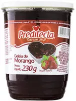 Mängden socker i Geleia Morango Predilecta Vidro 230g
