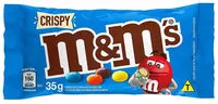 Mängden socker i Confeito De Chocolate Ao Leite M Ms Crispy Pacote 35g