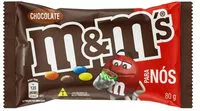 Mängden socker i Confeito De Chocolate Ao Leite M Ms Para Nós Pacote 80g