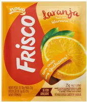 Mängden socker i Refresco Em Pó Laranja Frisco Pacote 25g